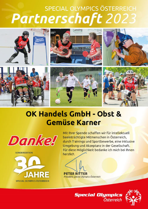 Behinderten-Sportverband-Sponsoren-Urkunde 2023